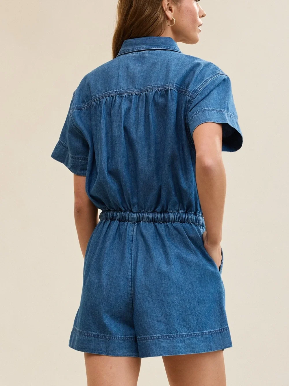 Aerie Chorewear Romper - Denim - Picture 2 of 7